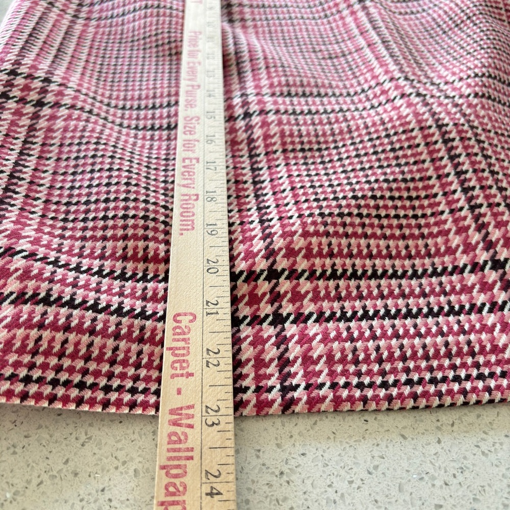 Talbots Women’s Size 14 Plaid Pink Pencil Skirt Wool Lined Classic Cottagecore - Picture 11 of 13